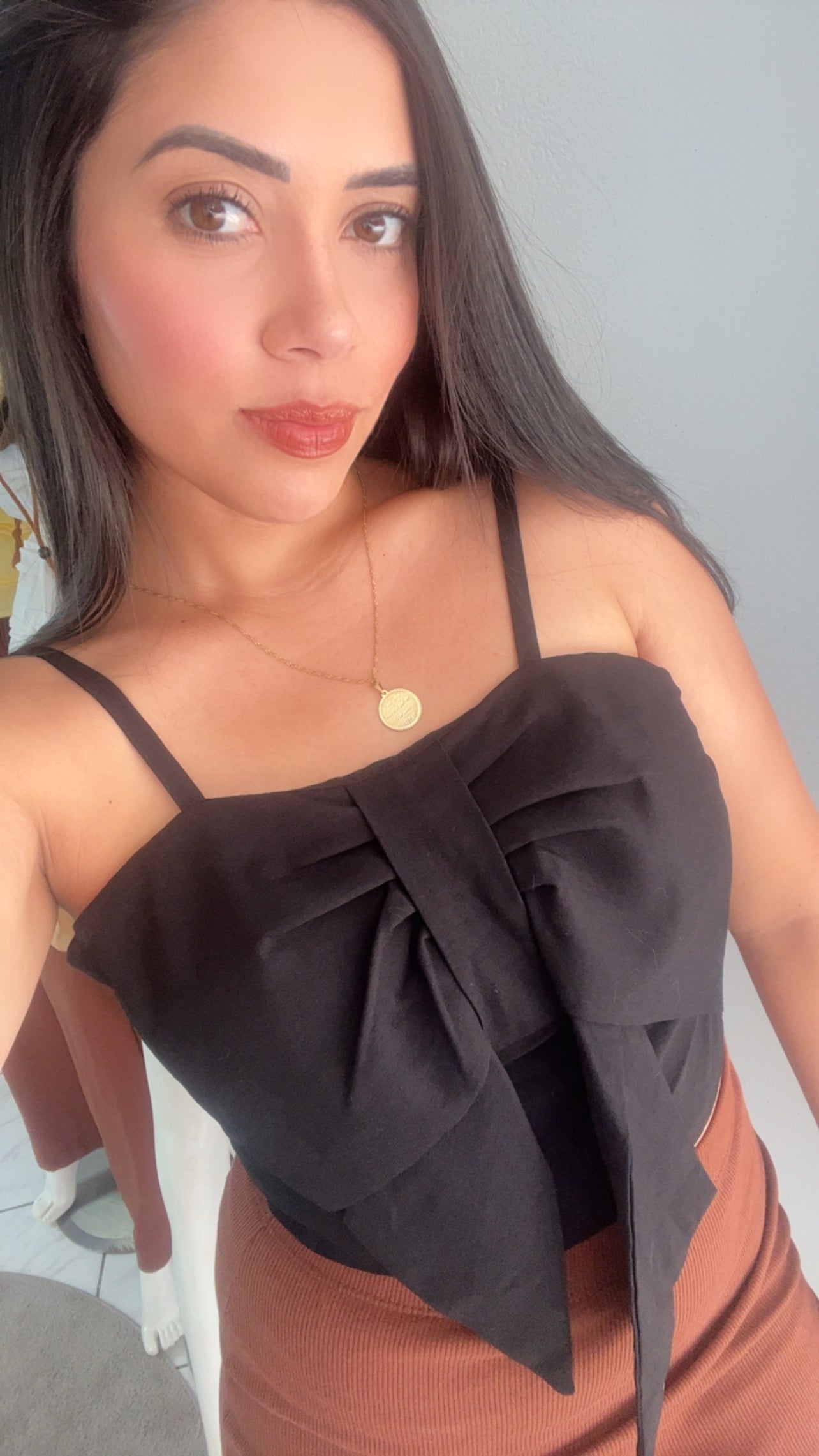 Cropped com Laço e Bojo