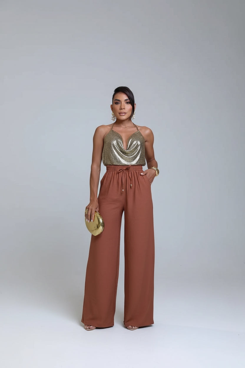 Calça Pantalona Viscose