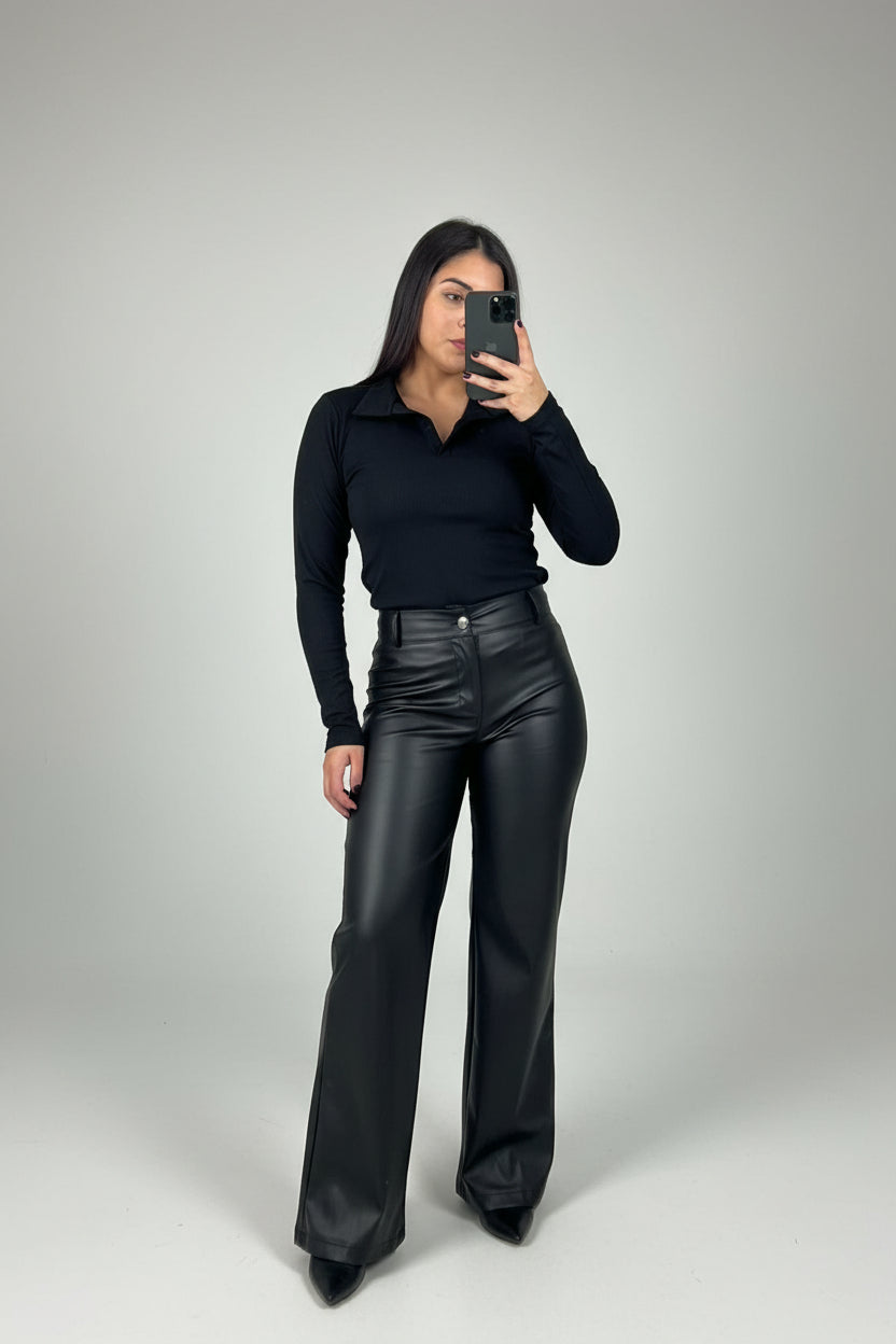 Blusa Manga Longa Gola Polo