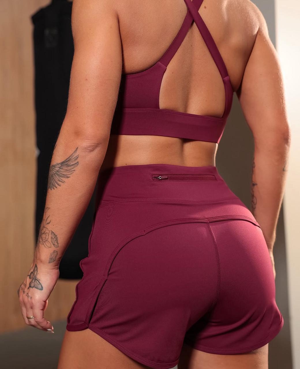 Conjunto Active - Shorts Duplo com Bolso