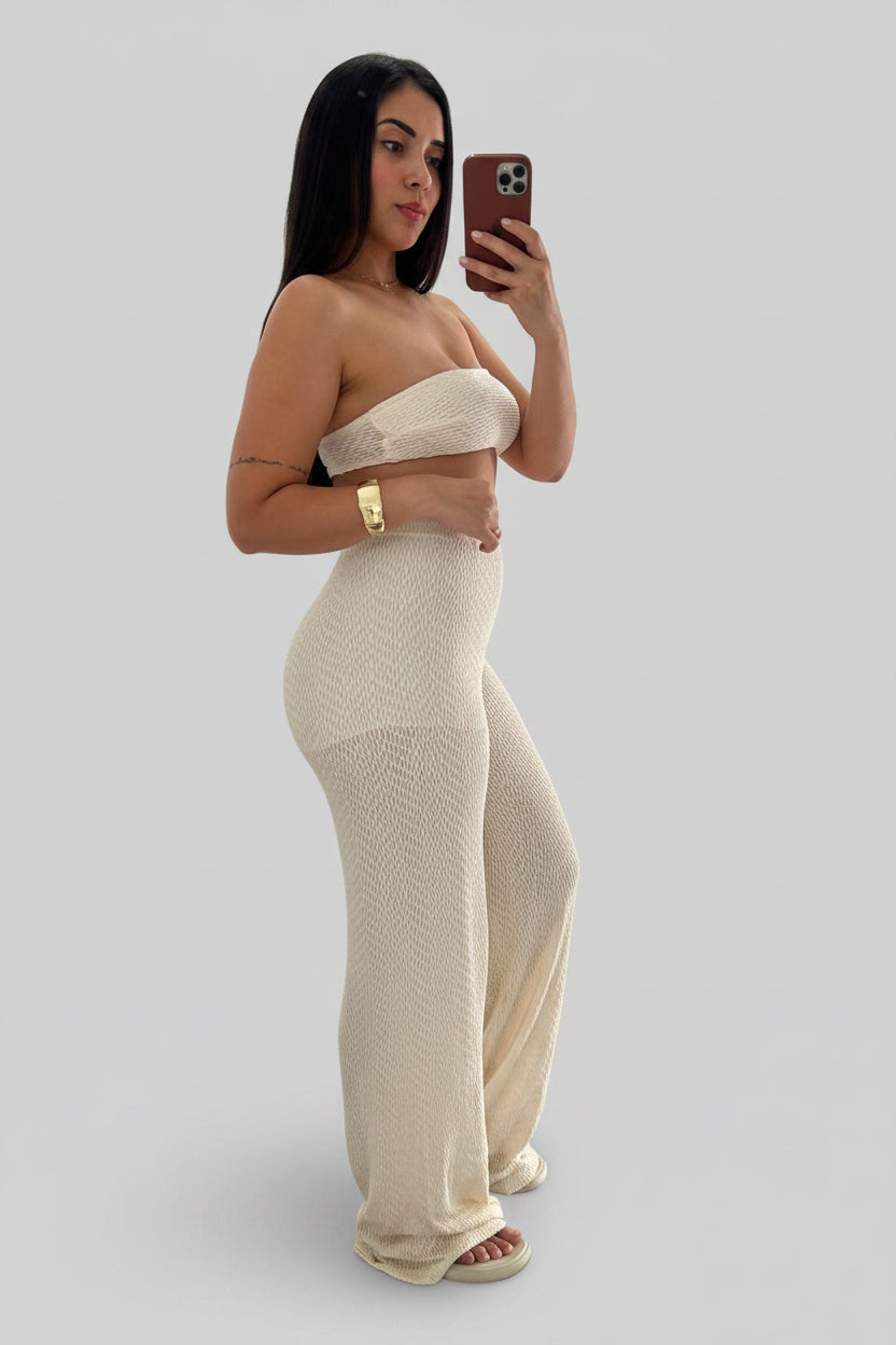 Conjunto Top e Calça Pantalona